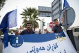 Banderole du Mouvement Gorran (23 septembre 2018).