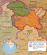 Carte administrative du Cachemire
