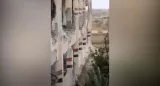 L'école d'Al-Husseinat partiellement détruite.